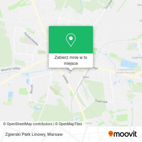 Mapa Zgierski Park Linowy