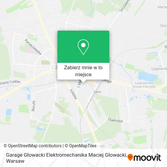 Mapa Garage Głowacki Elektromechanika Maciej Głowacki