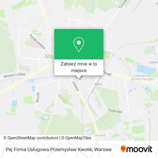 Mapa Pej Firma Usługowa Przemysław Kwolik