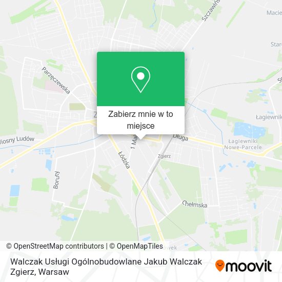 Mapa Walczak Usługi Ogólnobudowlane Jakub Walczak Zgierz