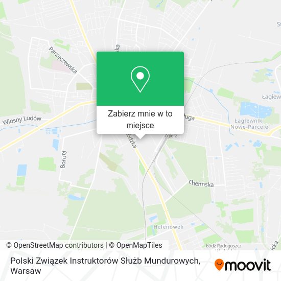 Mapa Polski Związek Instruktorów Służb Mundurowych