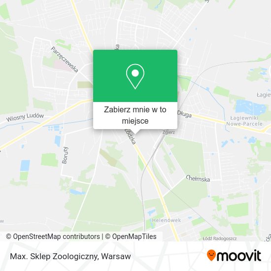 Mapa Max. Sklep Zoologiczny