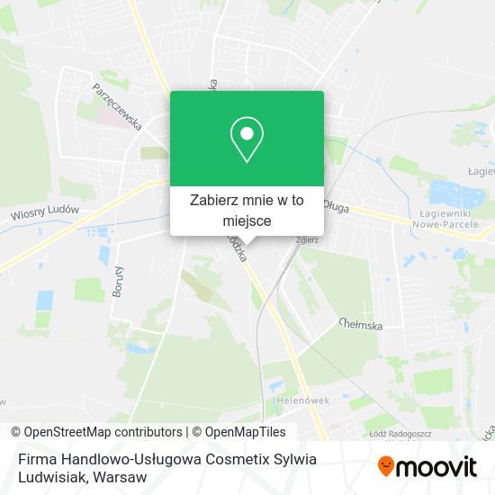 Mapa Firma Handlowo-Usługowa Cosmetix Sylwia Ludwisiak