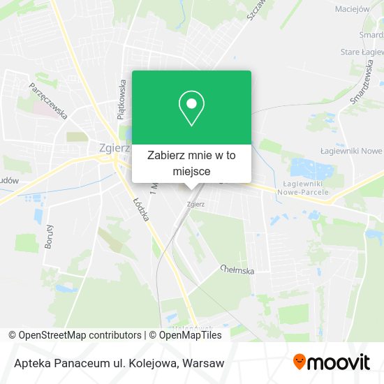 Mapa Apteka Panaceum ul. Kolejowa