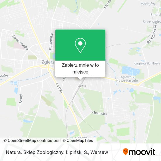 Mapa Natura. Sklep Zoologiczny. Lipiński S.