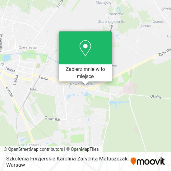 Mapa Szkolenia Fryzjerskie Karolina Zarychta Matuszczak