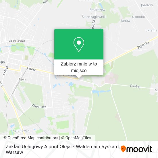 Mapa Zakład Usługowy Alprint Olejarz Waldemar i Ryszard