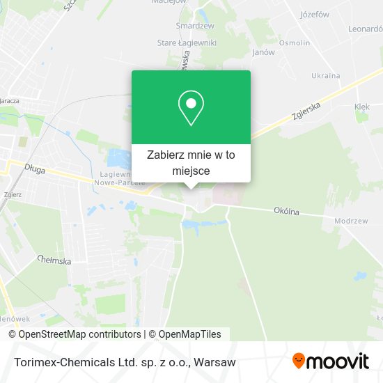 Mapa Torimex-Chemicals Ltd. sp. z o.o.