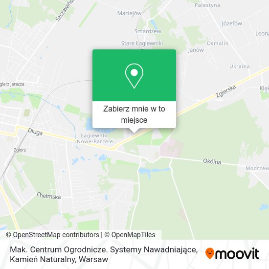 Mapa Mak. Centrum Ogrodnicze. Systemy Nawadniające, Kamień Naturalny