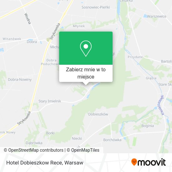 Mapa Hotel Dobieszkow Rece