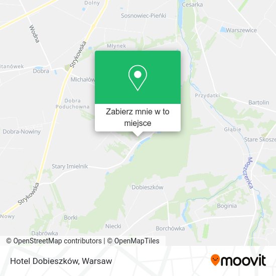 Mapa Hotel Dobieszków