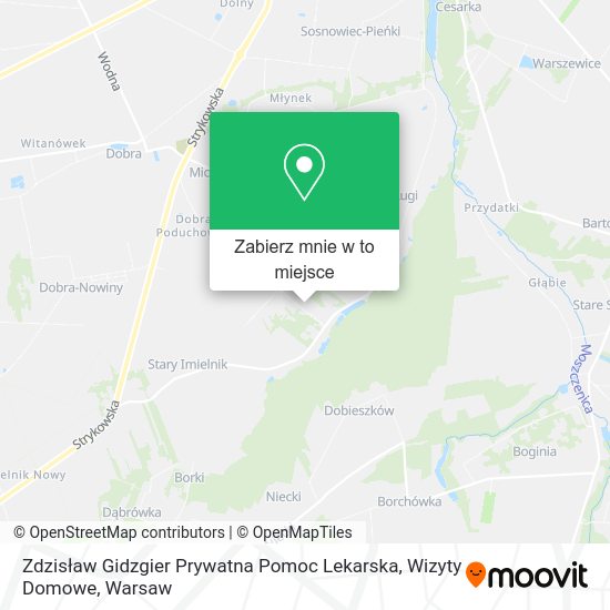 Mapa Zdzisław Gidzgier Prywatna Pomoc Lekarska, Wizyty Domowe