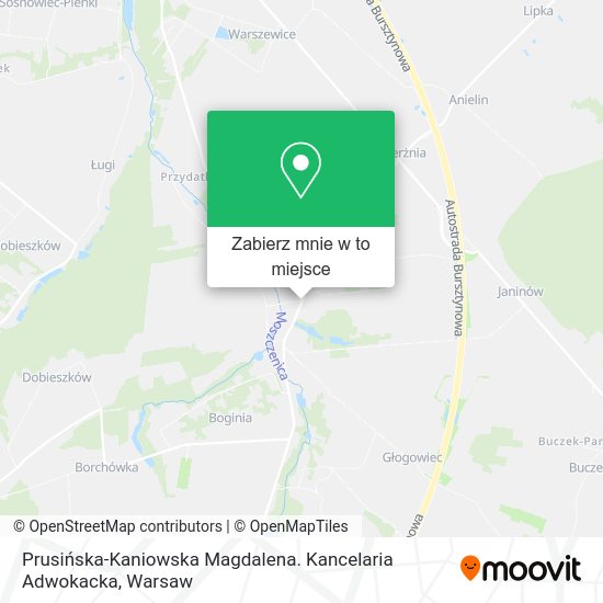 Mapa Prusińska-Kaniowska Magdalena. Kancelaria Adwokacka