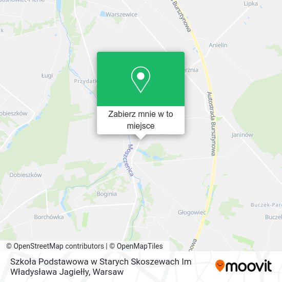 Mapa Szkoła Podstawowa w Starych Skoszewach Im Władysława Jagiełły