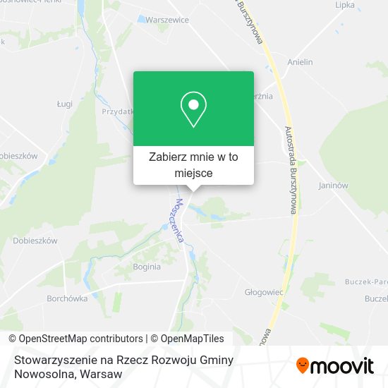 Mapa Stowarzyszenie na Rzecz Rozwoju Gminy Nowosolna