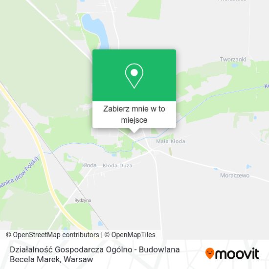 Mapa Działalność Gospodarcza Ogólno - Budowlana Becela Marek