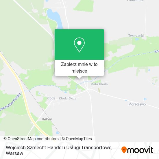 Mapa Wojciech Szmecht Handel i Usługi Transportowe