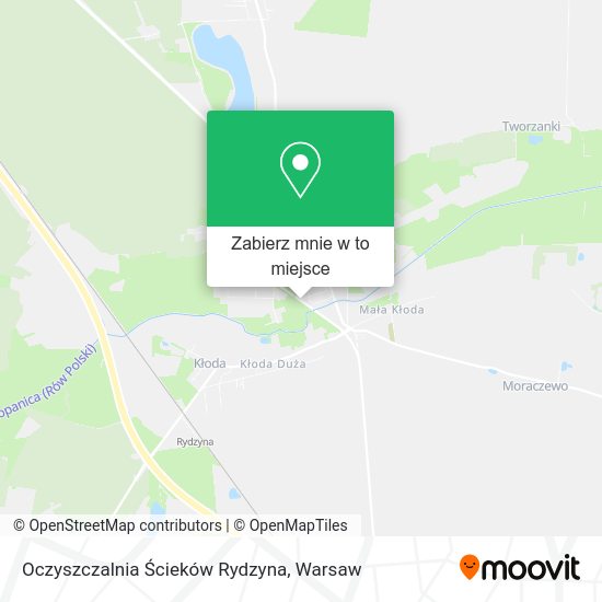 Mapa Oczyszczalnia Ścieków Rydzyna