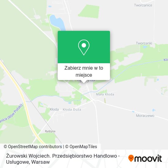 Mapa Żurowski Wojciech. Przedsiębiorstwo Handlowo - Usługowe