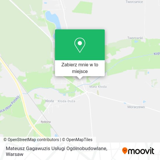 Mapa Mateusz Gagawuzis Usługi Ogólnobudowlane