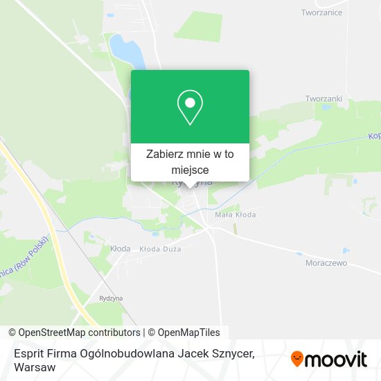 Mapa Esprit Firma Ogólnobudowlana Jacek Sznycer