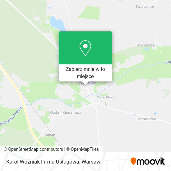 Mapa Karol Woźniak Firma Usługowa