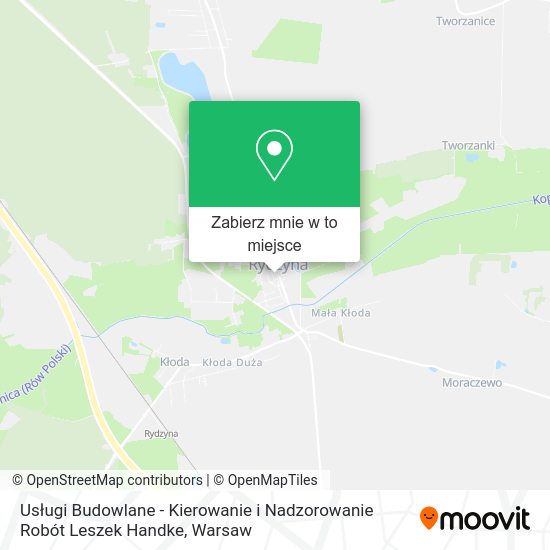 Mapa Usługi Budowlane - Kierowanie i Nadzorowanie Robót Leszek Handke