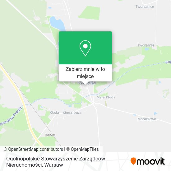 Mapa Ogólnopolskie Stowarzyszenie Zarządców Nieruchomości