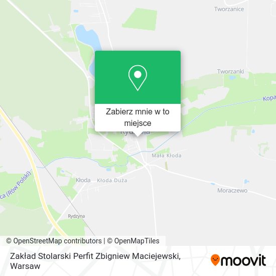 Mapa Zakład Stolarski Perfit Zbigniew Maciejewski