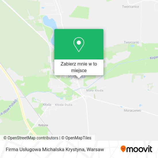 Mapa Firma Usługowa Michalska Krystyna