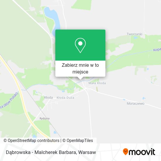 Mapa Dąbrowska - Malcherek Barbara