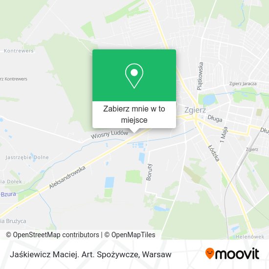 Mapa Jaśkiewicz Maciej. Art. Spożywcze