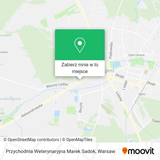 Mapa Przychodnia Weterynaryjna Marek Sadok