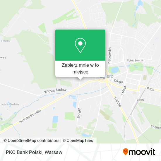 Mapa PKO Bank Polski