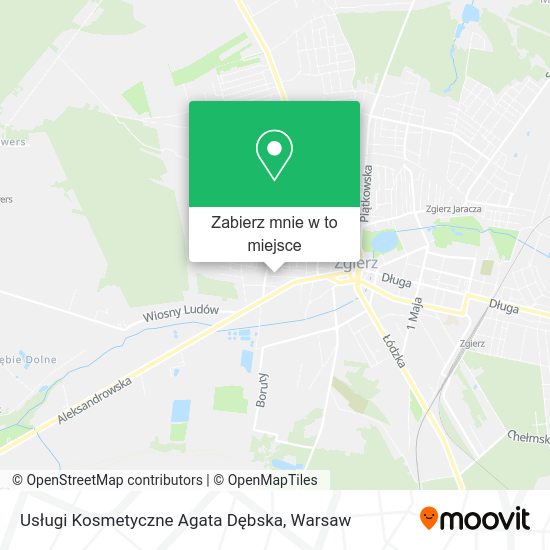 Mapa Usługi Kosmetyczne Agata Dębska