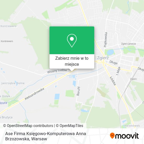 Mapa Ase Firma Księgowo-Komputerowa Anna Brzozowska