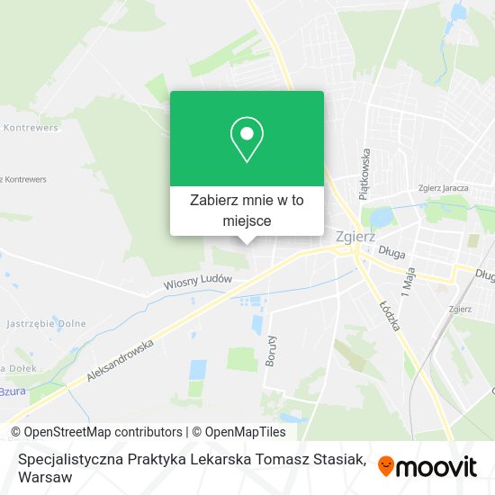 Mapa Specjalistyczna Praktyka Lekarska Tomasz Stasiak