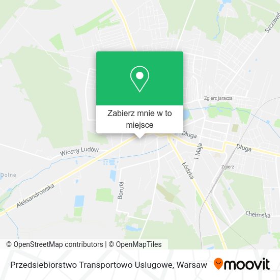 Mapa Przedsiebiorstwo Transportowo Uslugowe