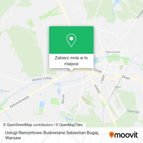 Mapa Usługi Remontowo Budowlane Sebastian Bugaj