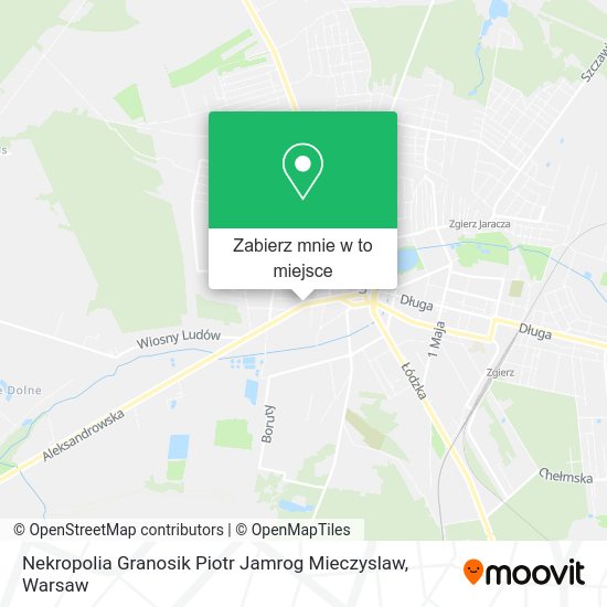 Mapa Nekropolia Granosik Piotr Jamrog Mieczyslaw