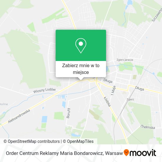 Mapa Order Centrum Reklamy Maria Bondarowicz