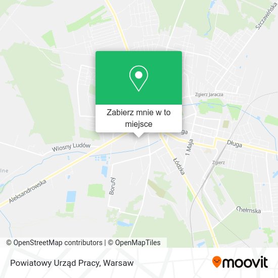 Mapa Powiatowy Urząd Pracy