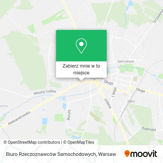 Mapa Biuro Rzeczoznawców Samochodowych