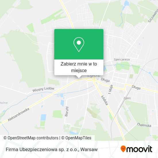 Mapa Firma Ubezpieczeniowa sp. z o.o.