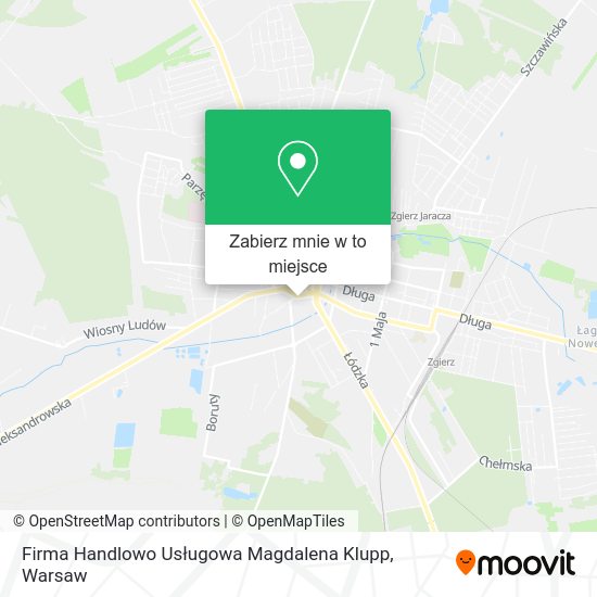 Mapa Firma Handlowo Usługowa Magdalena Klupp