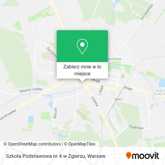 Mapa Szkoła Podstawowa nr 4 w Zgierzu