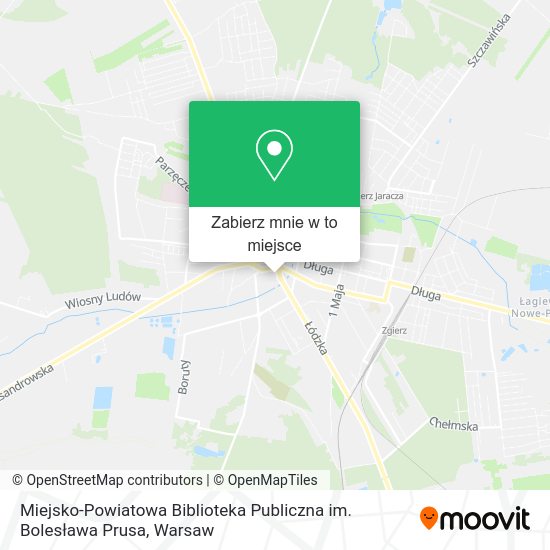 Mapa Miejsko-Powiatowa Biblioteka Publiczna im. Bolesława Prusa