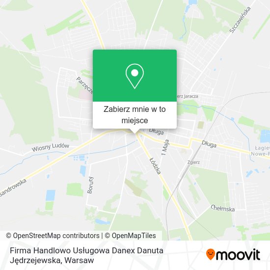 Mapa Firma Handlowo Usługowa Danex Danuta Jędrzejewska