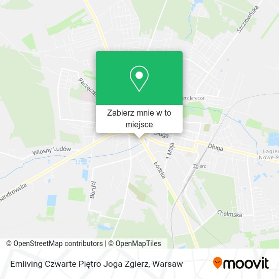 Mapa Emliving Czwarte Piętro Joga Zgierz