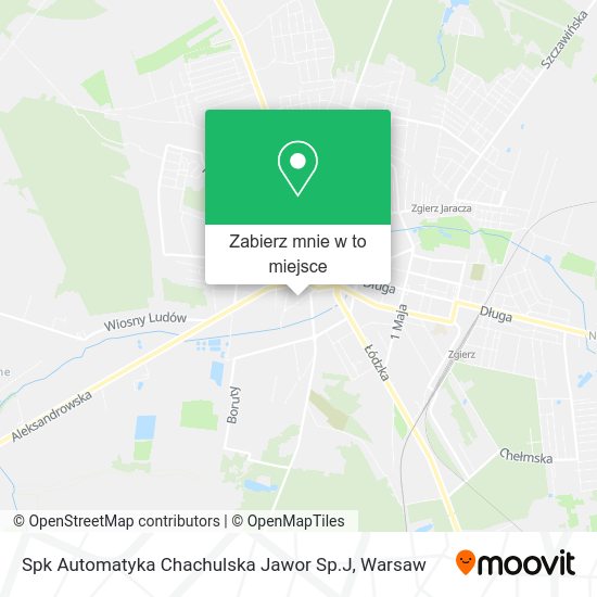 Mapa Spk Automatyka Chachulska Jawor Sp.J